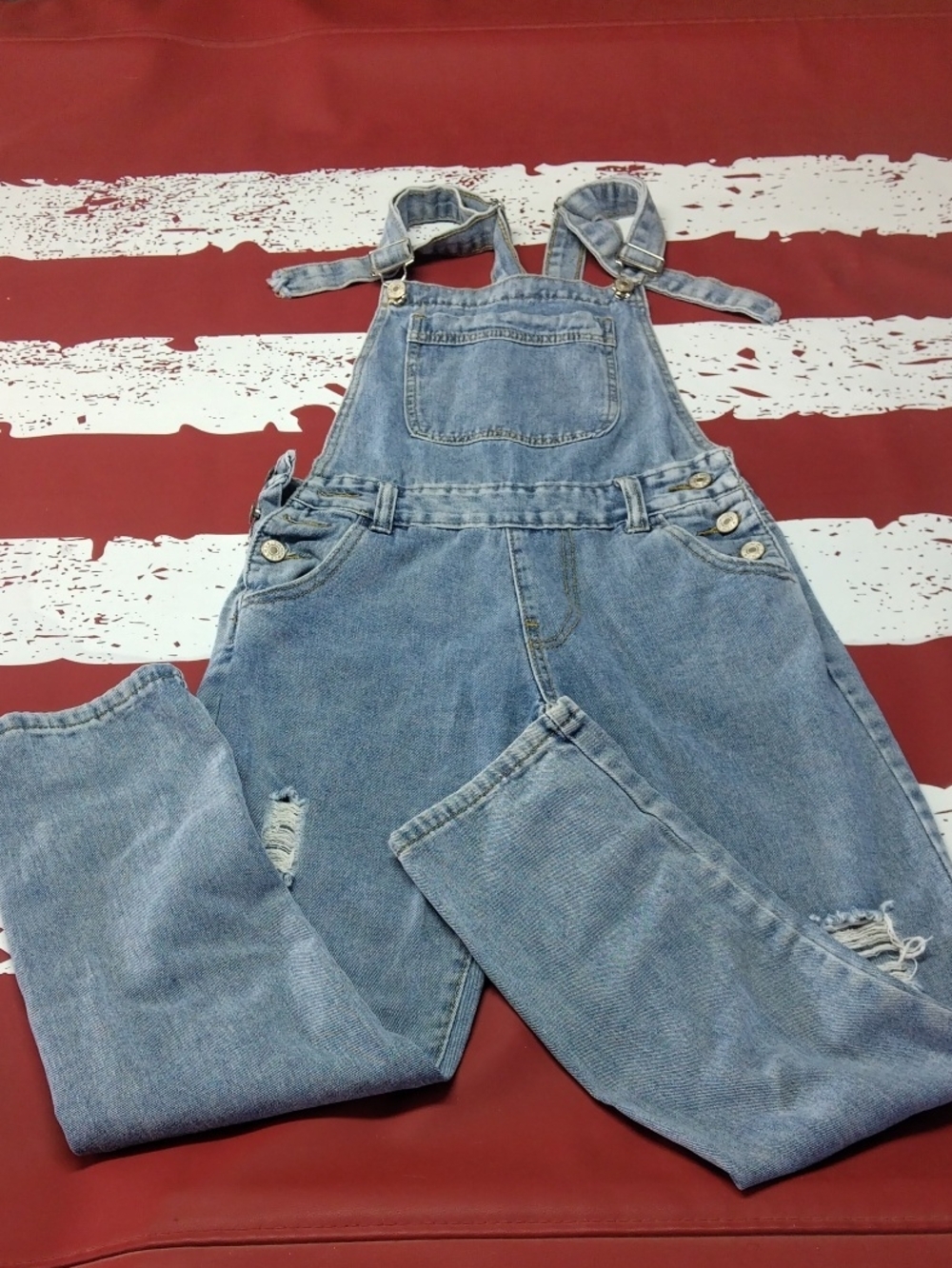 Faded Denim Women’s Overalls